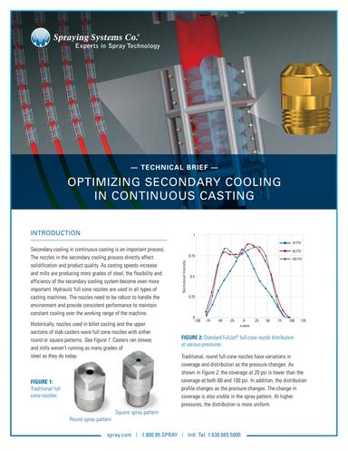 Optimizing Secondary Cooling Continuous Casting